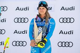 Sci: l'azzurra Laura Pirovano in trionfo, &egrave; sua la Coppa del Mondo di discesa libera