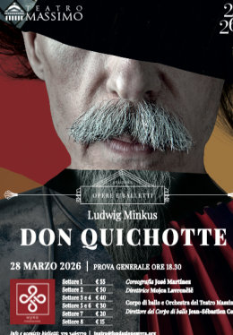 Don Quichotte torna al Teatro Massimo: prova generale benefica a favore di Borgo Blu