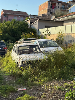 San Giorgio dimenticata: auto abbandonate e vegetazione invadono via Gela e via Ancipa