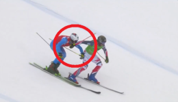 Il video del pugno in pista: cos&igrave; &egrave; sfumato il sogno di Coppa per l'olimpionico Simone Deromedis