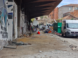 Cominciati i lavori di demolizione della Palestra Lupo