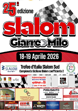 La 25&ordf; edizione dello slalom Giarre&ndash;Milo: adrenalina, tecnica e spettacolo alle pendici dell'Etna