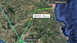 Aereo diretto a Comiso non atterra a causa del forte vento, dirottato a Catania