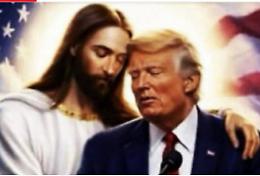 Trump ci ricasca: posta un'altra foto sua insieme a Ges&ugrave;: "Il tycoon scelto da Dio"