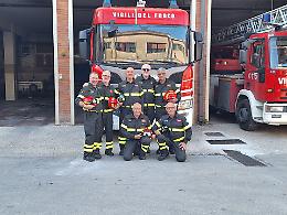 Vigili del fuoco a Ragusa, in sette dopo oltre 35 anni di servizio lasciano il servizio attivo