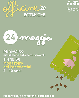 Mini-orto al Monastero dei Benedettini: semi ritrovati per piccoli giardinieri
