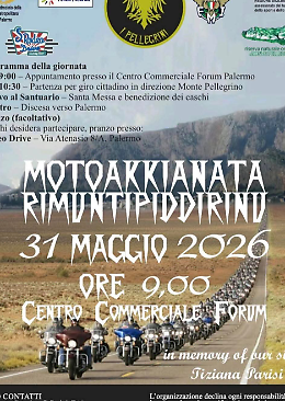 Torna l'imperdibile Motoakkianata: raduno e moto-processione su Monte Pellegrino per Santa Rosalia