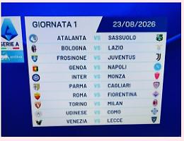 Serie A, il dado &egrave; tratto: esordi, derby e sfide scudetto 