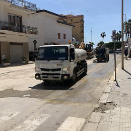 Pozzallo, riapre in via dell'Arno una parte della carreggiata