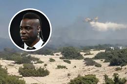 Vacanze da incubo per Super Mario: Balotelli evacuato per l'incendio a Torre San Giovanni 