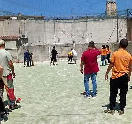 Ragusa e la partita speciale: i detenuti in campo con i figli