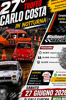 Il 27&deg; Trofeo Carlo Costa accende la notte di Misilmeri: passione, tradizione e spettacolo in Viale Europa