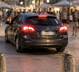 Marina di Ragusa, auto entra nella zona pedonale e crea rischi per pedoni e bambini