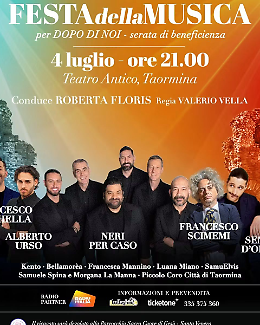 Musica e solidariet&agrave; al Teatro Antico di Taormina: festa per il centro di Trappitello