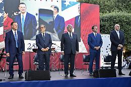 Centrodestra compatto all'Independence Day di Villa Taverna: "Amicizia Italia-Usa pi&ugrave; forte di ogni polemica"