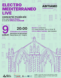Libero Reina accende il Chiostro di Levante: Electro Mediterraneo Live inaugura "Abitiamo, indicativo presente"