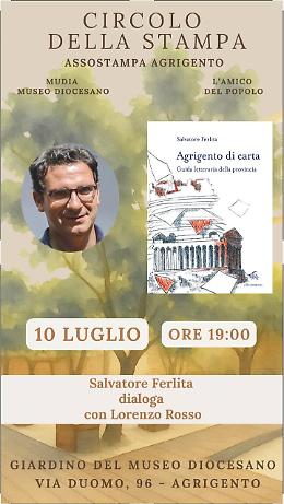 Al Circolo della Stampa di Agrigento il viaggio letterario con Salvatore Ferlita