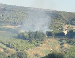 Vittoria, in fiamme la riserva del Pino D'Aleppo