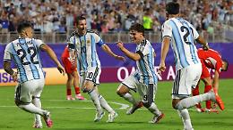 Messi trascina l'Argentina: &Aacute;lvarez decide ai supplementari, Lautaro firma  il 3-1