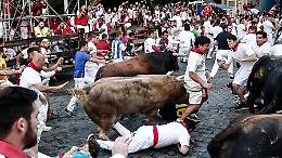 Pamplona, 57 feriti nell'"encierro" di San Firmino e cinque sono stranieri