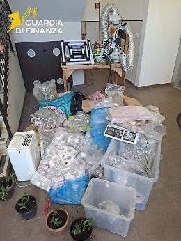 In una villa di Nicolosi il "magazzino" della droga, la Guardia di Finanza sequestra 100 kg tra hashish e marijuana