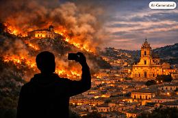 Modica, il presunto piromane catturato grazie a un selfie trovato nel suo telefonino