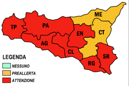 Caldo e rischio incendi, allerta incendi in sette province (tranne Catania e Messina) 