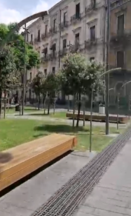 A Catania i nebulizzatori di piazza Turi Ferro ancora fuori uso: sollievo dal caldo negato