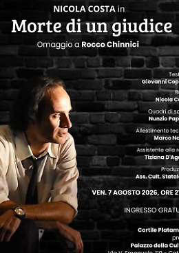 "Morte di un giudice": il teatro rende omaggio a Rocco Chinnici