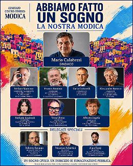 Una giunta municipale grandi firme per la citt&agrave; di Modica