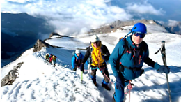 Otto alpinisti siciliani protagonisti della Traversata del Castore e Punta Felik ad oltre 4.000 metri di altezza 