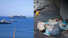 Yacht e rifiuti a Giardini Naxos: multa da 600 euro per abbandono di spazzatura sul lungomare