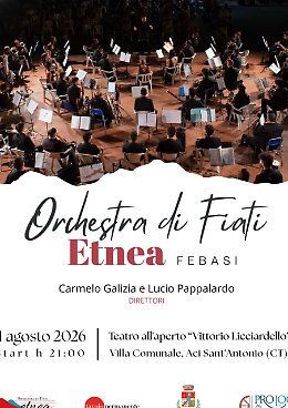  l'Orchestra di Fiati Etnea FEBASI in concerto al Teatro all'aperto "Vittorio Licciardello"