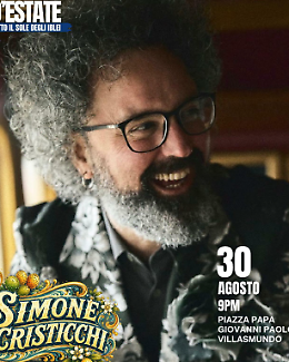 Simone Cristicchi illumina Citt&agrave; Giardino: il 30 agosto concerto in piazza per San Bartolomeo