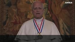 Il Papa americano agli Usa: &laquo;Immigrati hanno plasmato il futuro della nazione&raquo;