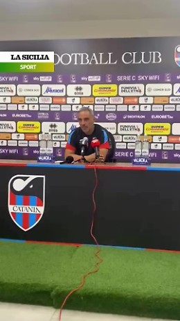 Il Catania sfida il Benevento per il primo posto. Mister Toscano: «Concentrati e attenti, ma non tesi». Il video