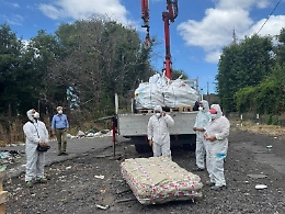 Il territorio comunale è stato liberato da oltre tre quintali di amianto