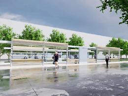 Quattro fermate del tram all'avanguardia