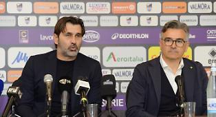 Il tecnico Viali e il ds Pastore 