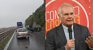 Paura in autostrada per il candidato a sindaco di Milazzo, Peppe Falliti: si ribalta con l'auto e resta ferito Paura in autostrada per il candidato a sindaco di Milazzo, Peppe Falliti: si ribalta con l'auto e resta ferito