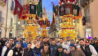 Presunta "gara" tra candelore, parla il cereo degli ortofrutticoli: &laquo;Nessuna scommessa&raquo;. Il video