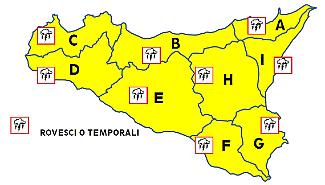 Maltempo in Sicilia, scatta l'allerta gialla: precipitazioni e venti moderati in arrivo su tutta la provincia di Palermo