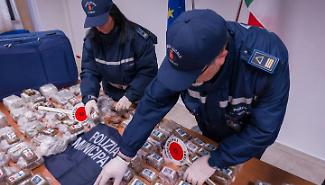 Oltre 42 kg di hashish in due valigie sulla Lancia Ypsilon: sequestrati nel Villaggio Santa Rosalia a Palermo