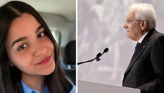 Claudia Savarino, il presidente della Repubblica Sergio Mattarella