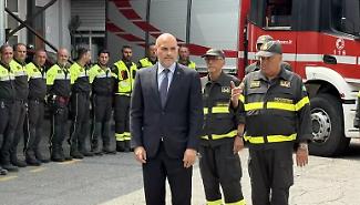 L'intervento dei vigili del fuoco nel crollo di Pistunina, Prisco a Messina: "Fondi Pnrr per una nuova sede negli ex magazzini Gazzi"