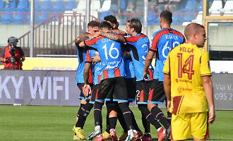 L'esultanza del Catania