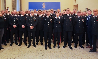 Ragusa, il generale di brigata Del Monaco in visita al comando provinciale dell'Arma