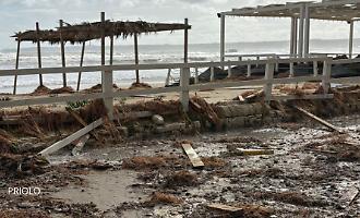 Ciclone Harry: per i lidi distrutti, dal 17 febbraio via alle richieste di contributo straordinario fino a 20mila euro