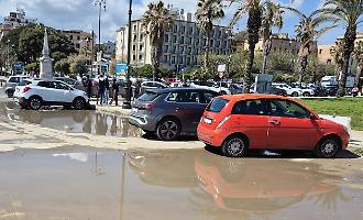 Palermo il Foro Italico allagato dopo le piogge