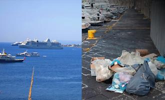 Yacht e rifiuti a Giardini Naxos: multa da 600 euro per abbandono di spazzatura sul lungomare